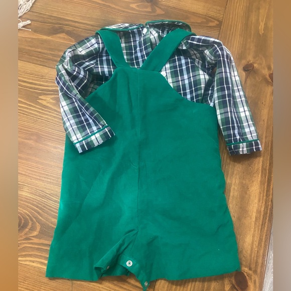 Boys set of 3 romper sets Plaid and Navy Kids Set - Picture 16 of 16